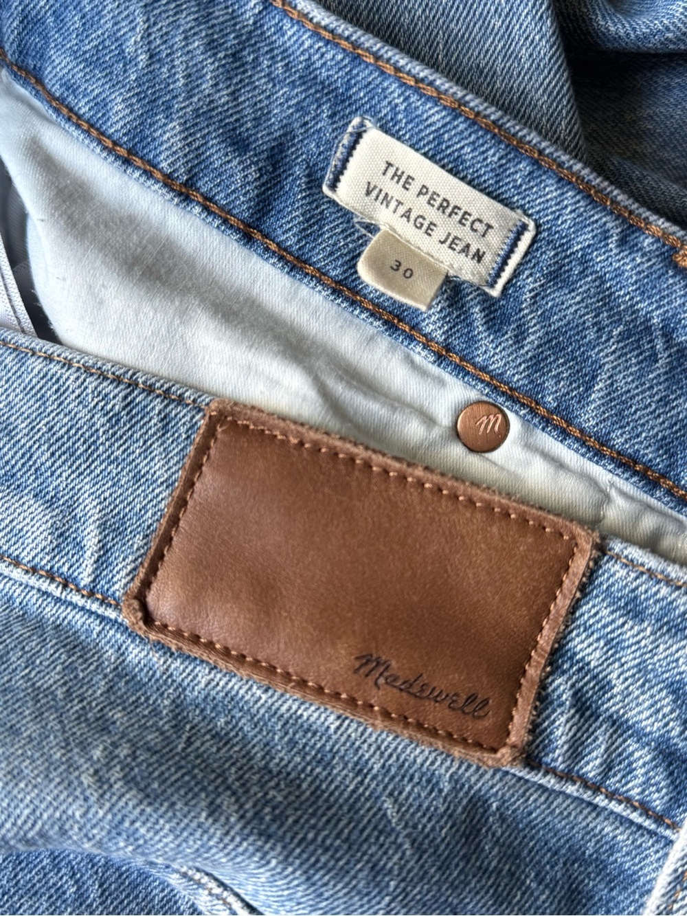 Madewell The Perfect Vintage Jean - Light Wash Denim
